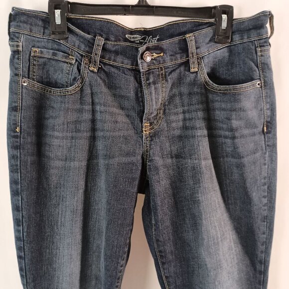 Old Navy The Flirt Mid Rise Straight Leg Jeans Women’s Size 12 Blue Denim - Picture 6 of 6